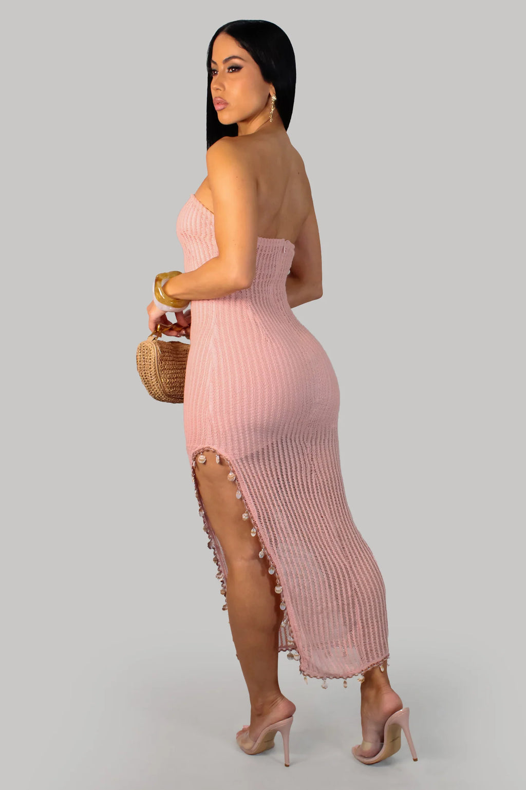 Sexy Pearl Dress- Coral 2 left 💞