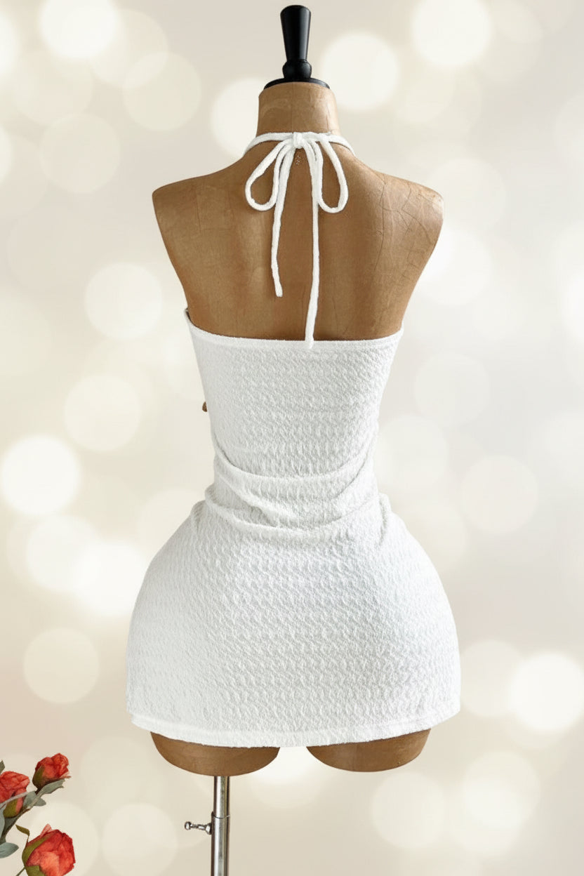 Siren Cove Mini Dress - White