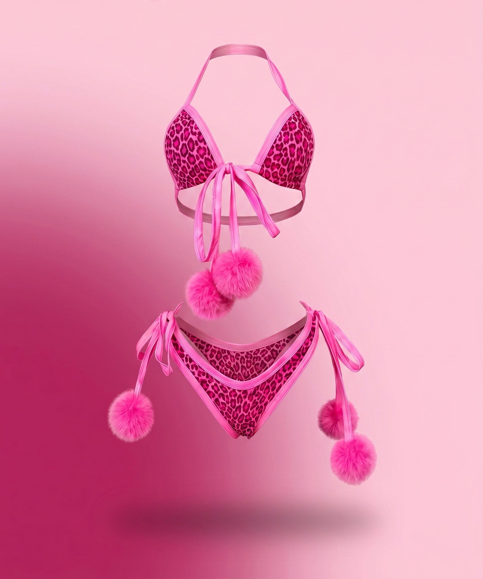 Pink Purr Pom Pom Bikini