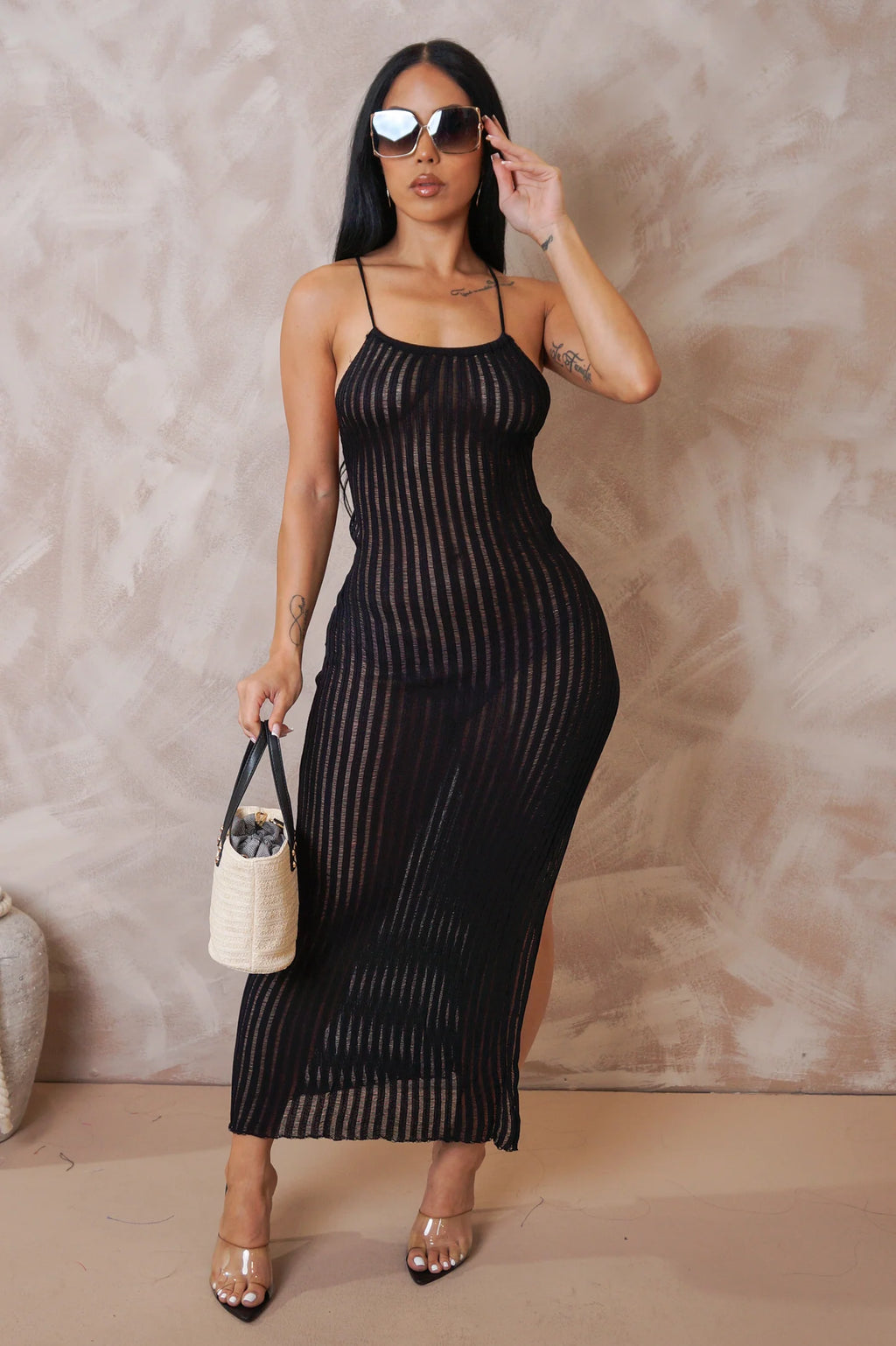 Sweet Summer midi dress- Black