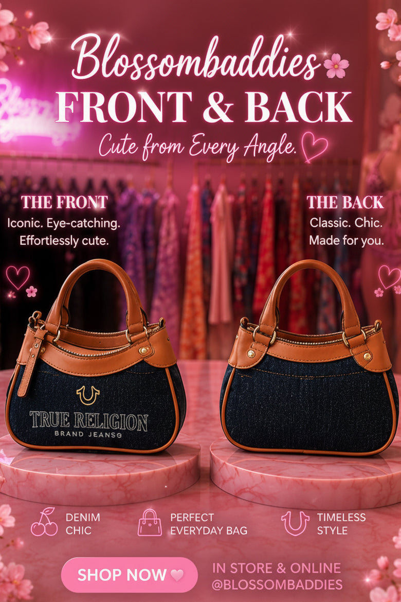 Authentic True Religion Icon Stitch Purse