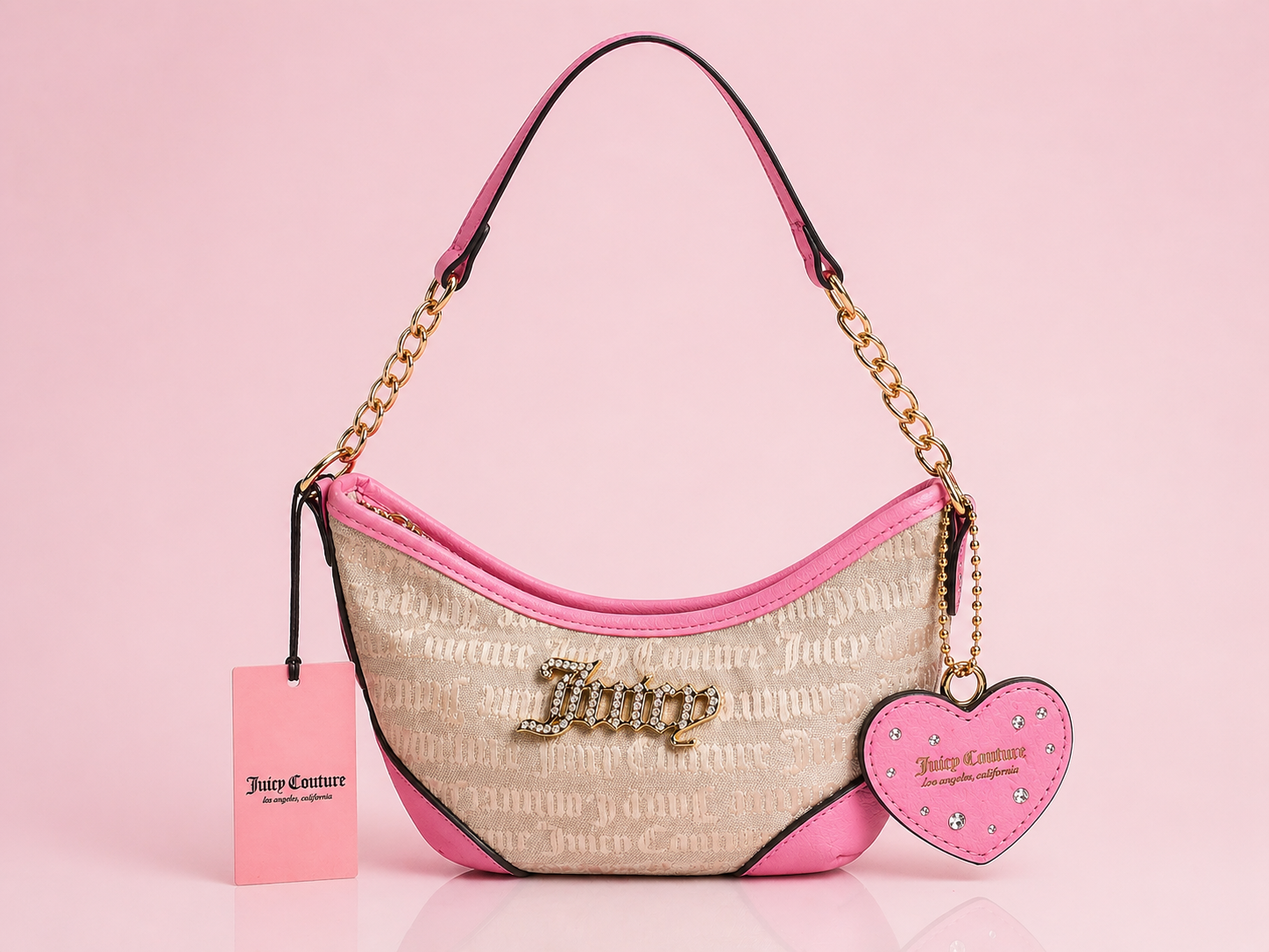 Authentic Juicy Couture Pink Velour Handbag