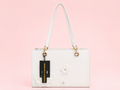 Classic Beauty Floral Tote -White