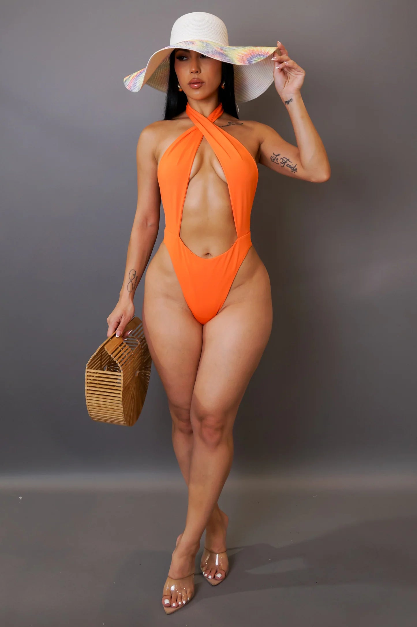MARIA'S ONE PIECE SWIMSUIT - ORANGE